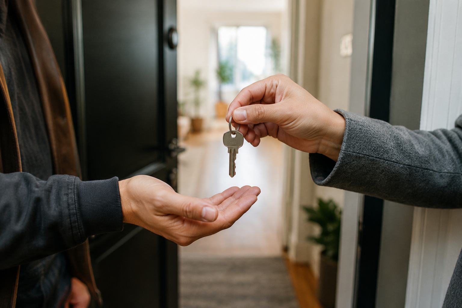 Tenant handing over keys to a prospective subletter under the lease's subletting clause