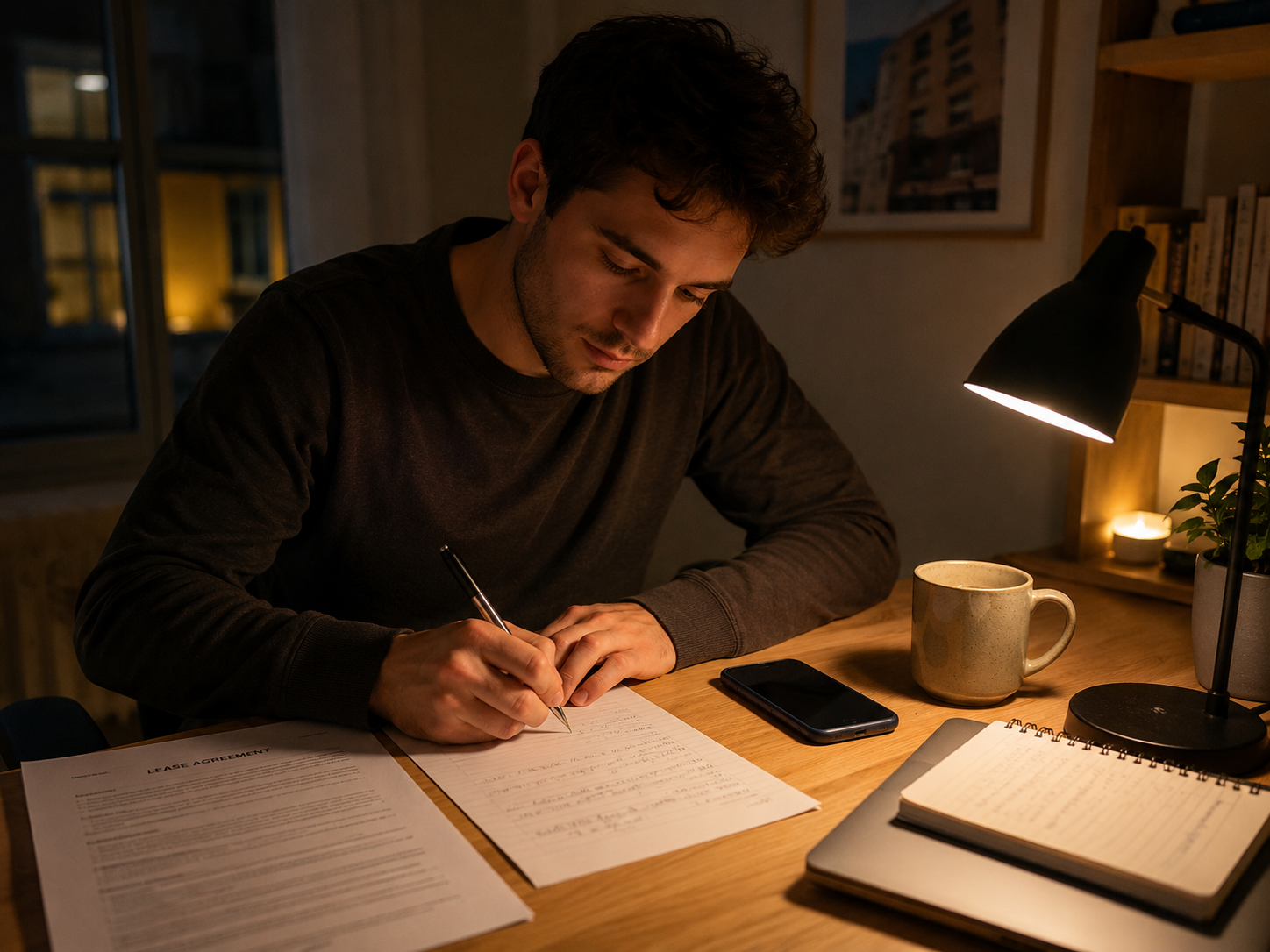 Renter documenting a concern in writing to protect their rights under the lease